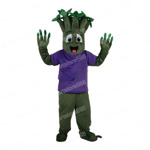 Halloween Tree Plant Mascot Costume de desenho animado Personagem Carnaval Festival Dresses Fantorizados Tamanho dos adultos Tamanho de Festa ao ar livre de Natal