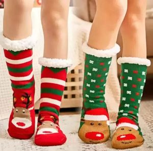 Stock Christmas Knit Socks Cartoon Xmas Treehouse Women Gruby Sherpa polarowe podszewki skarpet termiczne-Christmas Dekoracje 16styles