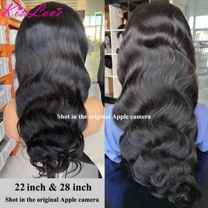 Body Wave 13x4 / 13x6 Parrucche frontali in pizzo per capelli umani Parrucca prepizzicata brasiliana Hd 5x5 con chiusura frontale a 360 gradi 220622