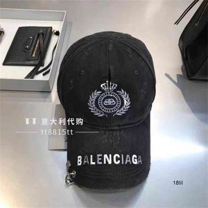 köper Balencaigass New Balencaigas s Balencaigass TT Cola Letter broderade baseballmössliga mäns och kvinnors begagnade hatt lilftxl lil jepx op på