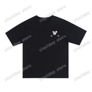 22SS homens homens designers t camisetas tee paris koala bordado algodão de algodão curto cola de rua xinxinbuy preto branco xs-l