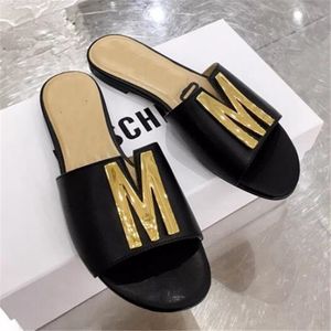 New Genuine Leather Womens Sandals Beach Slide High Quality Fashion Slippers Ladies Summer Shoes Chaussure