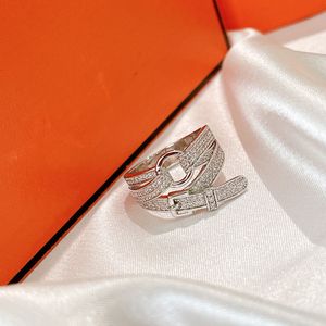 S Designer-Sier-Ring für Damen, modischer und vielseitiger Schmuck, Frau, Top-Qualität, Persönlichkeit, kreativ, verstellbare Gürtelschnalle, Ringe, sehr gut