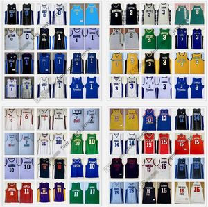 Maglia da basket NCAA Kemp Love KTYLER West WARD Mitchell Robinson Williams Doncic Laettner Fredette Jabbar Walton Johnson Hill Durant Bird Alcindor Bias