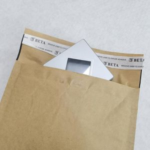 Embrulhar presente Hysen 50pcs Tamanhos múltiplos Kraft Paper Bolsa Papel Alternativa de sacos de amortecimento de plástico para documentos Honeycomb envelopes