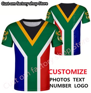 South Africa T Shirt DIY Darmowe Numer Niestandardowy Numer Mężczyzn Kobiety Joker twarz moda luźna o szyja letnie ubrania męskie 220616