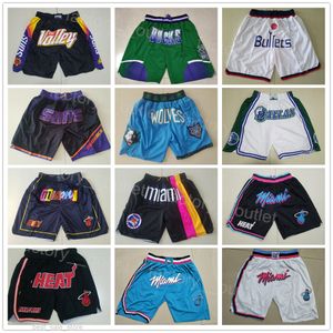 Man Just Don Basketball Pocket DeAndre Ayton Shorts Reißverschluss Dwyane Wade Jogginghose Tragen Hip Pop Sport Collin Sexton Hose Running Western