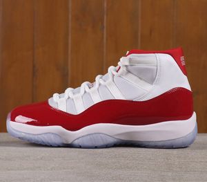 Real carbon fiber 11 Cherry mens Basketball shoes womens 11s White Varsity Red-Black Outdoor Sports Sneakers CT8012-116 With Original Box size us 7-13 on Sale