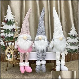 Boże Narodzenie Doll Faceless Wesołych dekoracji dla domu Cristmas Ornament Xmas Nowy Rok Dostawa Dostawa 2021 Świąteczny Party Supplies Garden Edywa