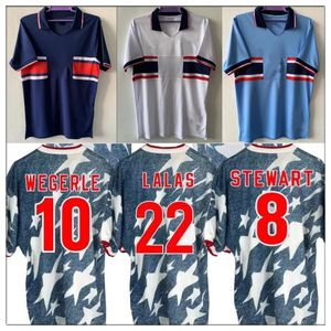 RETRO 1994 1995 1997 Classic Away Shirt Soccer الولايات المتحدة الفانيلة Wegerle Lalas Ramos Balboa 94 Classic Football shirts