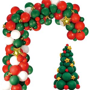 Christmas Balloons Garland Arch Kit Winter Holiday Xmas Festival Atmosphere Home Party Decor