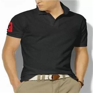 Mens Polos Camisetas Homens Moda T-shirt Top Classic Lapel Sleeves Currento Bordado Algodão Respirável Casual T-shirts