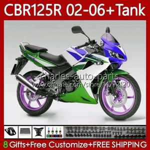 +タンクカバー用ホンダCBR-125 CBR 125 R CC 125 R 2002-2006 BODYWORK 124NO.147 Green Blue CBR-125R 125CC CBR125R 02 03 04 05 06 CBR125RR 2002 2003 2004 2004 2004 2006 2006 OEMフェアリング