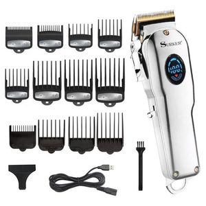 Sändlös kraftfull hår Clipper Professional Dressing Trimmer Electric Men Beard Cutting Machine laddningsbar 220712