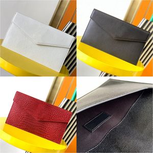 Geldbörsen Designer-Taschen Designer-Tasche Handtasche Brieftaschen UPTOWN Clutch aus glänzendem Leder mit Krokodilprägung Umschlagbrieftasche Damenhandtaschen echtes Leder neue Clutch-Tasche