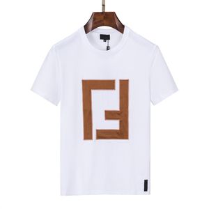 21ss men printed t shirts designer watercolor letter printing clothes short sleeve mens shirt tag white black bin