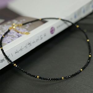 New Imitatio Crystal Handmade Faceted Round Bead Necklaces For Women Choker Neck Fashion Korean Jewelry