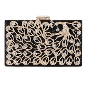 Abendtaschen, schillernde Kristall-Diamant-Schulter-Handarbeit, schwarze Perlen-Geldbörse, Clutch-Tasche, Damen, Hochzeit, Abschlussball, formelles Abendessen, Handtasche