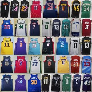 Wholesale Basketball Stephen Curry Jersey LaMelo Ball Lillard Trae Young Donovan Mitchell Devin Booker Ja Morant Kevin Durant Luka Doncic Antetokounmpo Harden Butler City
