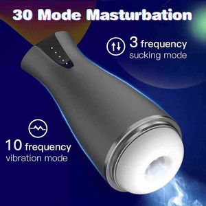 NXY Masturbators Sexvoice Automatisk sugande manlig Masturbator Interaktiv verklig avsugning Vagina Vakuumvibration Värme Puls Vuxen Sex Leksaker för män 220427