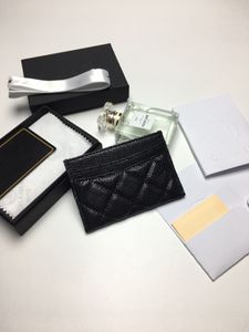 Designer korthållare män kvinnor kort hållare svarta lammskinn mini plånböcker myntväska ficka inre spårfickor äkta läder 225n