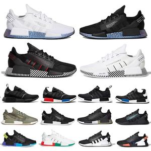Wholesale white r1 resale online - Designer R1 V2 Running Shoes OG munchen cloud white black speckled blue red signal coral Mens Sneakers mexico city Grey Two Silver Metallic Men Women Trainers