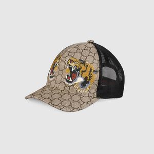 22SS Designers Baseballmütze mit Tiger-Print und Ballkappen mit Kingsnake-Print