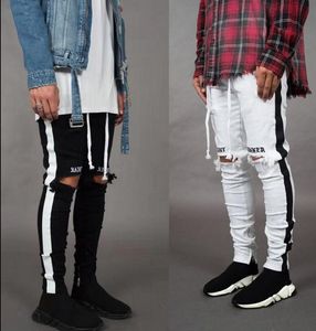 Fashion Stylist Skinny Jeans Men Straight slim elastic jeans Mens Casual Biker Male Stretch Denim Trouser Classic Pants