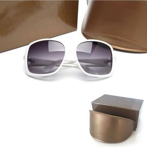 Högkvalitativa Damsolglasögon 3166 Lyxiga Herrsolglasögon UV-skydd män Designerglasögon Gradient Metallgångjärn Modeglasögon för kvinnor med låda glitter2009