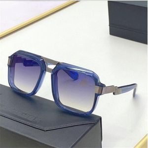 ingrosso Blu Rigido-Occhiali da sole Blue Designer Square for Women UV Brand Glasses sono inclusi in una custodia con copertina rigida