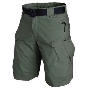 Homens, shorts táticos militares urbanos de uso à prova d'água ao ar livre de desgaste resistente à prova d'água de bolso multi -size de tamanho grande 220722