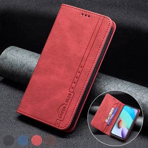 Leder Brieftasche Anti-Diebstahl Pinsel Fällen Für Xiaomi Redmi 10 9 9A 9C 9T Note10/10S/10T/10 Pro Max/9 Pro Mi Poco X3 Nfc/F3/M3 10T 11T