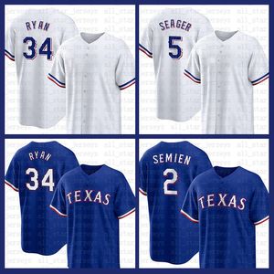 2022 New Texas Baseball Jersey Nolan Ryan Mens Corey Seager Marcus Semien Eli White Willie Calhoun Mitch Garver Jonah Heim Nathaniel Lowe Jose Trevino Nick Solak