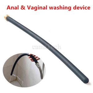 Nxy Sex Anal Toys Camatech 45cm Long Enema Cleaning Tube Vaginal Cleaner Anus Douche Soft Silicone Nozzle Attachment Shower Tip for Enemator 1220