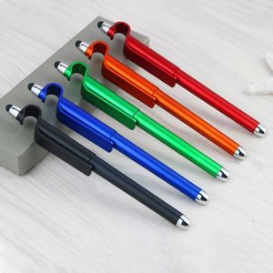 3 in 1 Multi-function Mobile Phone Pen Holder Stand Capacitive Screen Stylus Touch Pens for iPad iPhone 5 6S 7 Samsung Tablet