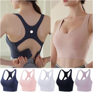 LL-BR250 Frauen Yoga Outfits Sommer Weste Mädchen Laufen Sport Bh Damen Casual Erwachsene Ärmellose Sportbekleidung Gym Übung Fitness Tragen