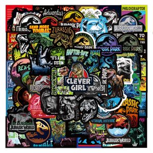 75pcs Jurassic Park Dinosaur Animals Graffiti Adesivi Mobili Scrivania da parete Sedia fai da te Giocattolo Computer per auto Decalcomanie per moto