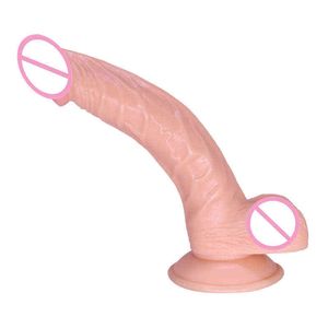 Nxy Dildo Prodotti del sesso Pistola per donna Pompaggio e inserimento di un dispositivo di masturbazione curvo Pene simulato per adulti 220601