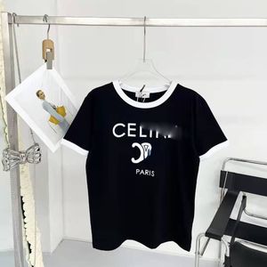Druckbogenbrief neuer Designer CE Womens T-Shirts lässig kurzärmelige Baumwoll-T-Shirt