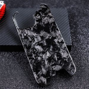 Äkta kolfiber Slim Case för iPhone 13 12 Pro Max Mini Ultra-tunna oregelbundna smidda Tog rustningstäckningar