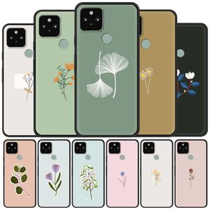 Custodie per telefoni cellulari in silicone per Google Pixel 4 XL 4a 4G 5 Soft TPU Cell Google4a 5G 4 5 Cover posteriore Fundas Motivo di sfondo viola