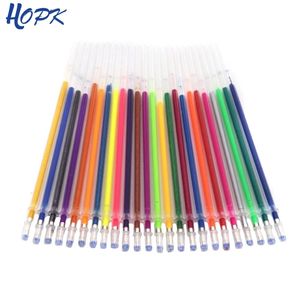 12 Colorsset Ballpint Gel Pen Destaque RECILLE RODA COLA TINTA DE TINTA FILLING REFILLING PINTURA DE PINISA PENA ESCOLA DE PENAÇÃO DA PENA DE COR 220714