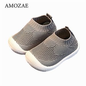 Spring Infant Toddler Shoes Girls Boys Casual Mesh Shoes Soft Bottom Comfortable Non-slip Kid Baby First Walkers Shoes 48 LJ201214