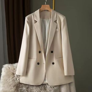 A695 Womens Suits & Blazers Tide Brand High-Quality Retro Fashion designer Pure color Series Suit Jacket double-breasted Slim Plus Size Women's Clothing