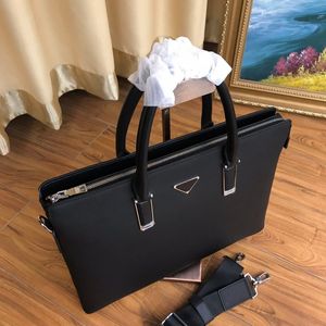 Designer Briefcases Men Shoulder Briefcase Genuine Leather Handbag Business Laptop Bag Messenger Bags Totes Unisex Top Men's Luggage Computer Handbags 39cm 8001-1