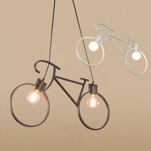 Pendant Lamps Industrial Lights Vintage Iron Bicycle Hanglamp For Bedroom Dining Room Bar Decor E27 Luminaire Suspension Loft FixturesPendan