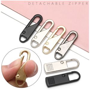 1PCS Home Universal Zipper Kits de reparo de cabeça de zíper de metal destacável para zíperes Slider Slider Diy Craft Caswing Clothes Acessórios