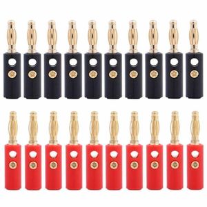 Other Lighting Accessories 20pcs 4mm Audio Speaker Wire Cable Adapter Connector Banana Plug Gold PlatedOther