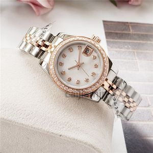 Ladies Watch for men 2813 Automatic Mechanical Diamond Ring Stainless Steel Strap 28/31mm small dial