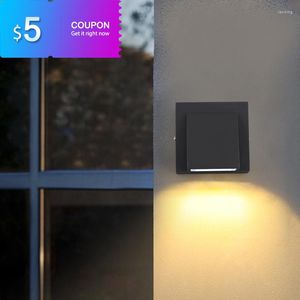 Lampada da parete 18W IP65 LED AC85-265V Lampade per interni moderne a montaggio superficiale Chip COB Decorazione luminosa Illuminazione SoggiornoParete